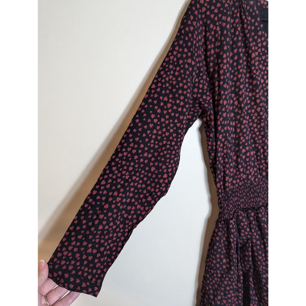 Rails Heart Print Jasmine Cinched Waist Dress In … - image 3